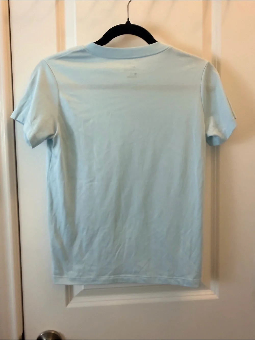 Nike Dri-FIT Youth Large Light Blue Athletic V Neck Tee